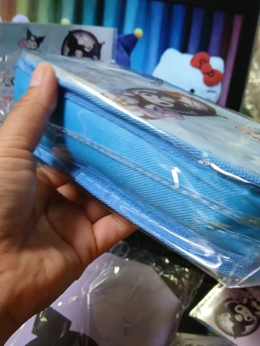 Sanrio Kuromi Light Blue Zipper Pencil Pouch